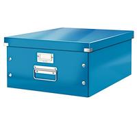 Leitz Boîte en carton Grande format A3+ avec couvercle Multi-usages Bleu