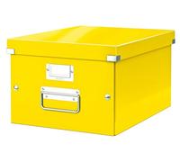Leitz Boîte de rangement en carton Click & Store Taille moyenne A4+ Jaune
