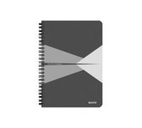 Leitz Cahier Office 14,8 X 21 Cm 180 Pages 5x5. Couverture Carte Grise