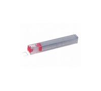 Agrafes Leitz à cartouche coloris rouge - capacité 80 feuilles - lot de 5 recharges de 210