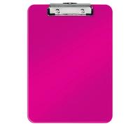 Leitz Porte-bloc Wow A4 75 feuilles - clip métallique, crochet, polystyrène - 32 x 22,8 cm Rose