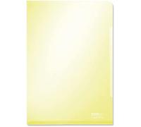 Leitz, chemise-coin en PVC souple premium, A4, jaune translucide, boite de 100, 41530215