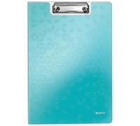 Leitz Porte-bloc A4 à rabat Menthe WOW 75 feuilles, clip métal, pochette