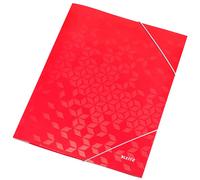 Leitz Chemise à élastique WOW A4 en carton 250 feuilles rouge
