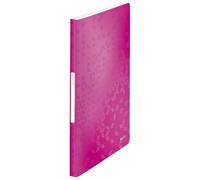 Leitz Protège-documents WOW – A4 PP – 40 pochettes (80 vues) – Rose métallisé