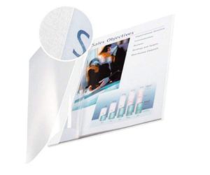 Leitz Chemises Souples, Lot de 10, Dos 14,0 mm, Blanc, ImpressBIND, 74150001
