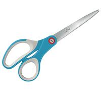 Leitz - Ciseaux Ambidextres en Acier Inoxydable avec Revêtement Titane, Ultra Aiguisés, Coupe Précise, Poignée Ergonomique Confortable, Maison / Bureau, Gamme Cosy, Bleu, 53320061