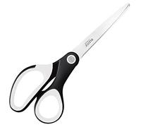 Leitz Ciseaux Titane, Droitiers ou Gauchers (Ambidextre), 6,7 x 1,5 x 15 cm, Fournitures de Bureau, Grip Ergonomique, Gamme WOW, Noir