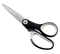 Leitz Ciseaux Titane, Pour Droitiers ou Gauchers (Ambidextre), 150 mm, Fournitures de Bureau, Grip Ergonomique, Noir