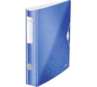 Leitz Classeur 1107 Active WOW DIN A4 Largeur de dos: 65 mm bleu métal 2 étriers 1107-00-36