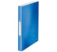Leitz leitz classeur à anneaux wow, a4, pp, bleu métallisé noir Noir G