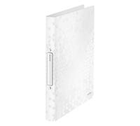 Leitz Classeur Wow – 2 anneaux – Capacité 190 feuilles – Dos 32 mm – Blanc