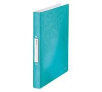 Leitz Classeur 2 anneaux A4 WOW – PP, dos 32 mm avec étiquette, 190 feuilles, anneaux 25 mm, Menthe