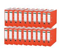 Leitz Classeur à levier 180° en plastique - Classeurs à anneaux (rouge, plastique, A4)
