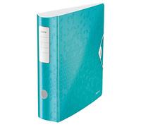 Leitz Classeur à Levier A4 Active, Dos Arrondi 82mm, Fixation Élastique, Polyfoam Léger, WOW, Menthe, 11060051