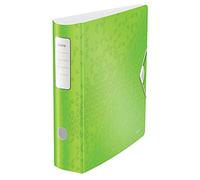 Leitz Classeur à levier plastique Active 180° Wow – Dos 7,5 cm – Vert