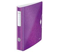 Leitz Classeur à levier Active WOW A4 – PP, Dos 65 mm, 180°, 350 feuilles, violet