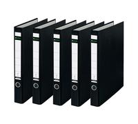 Leitz Classeur A4 2 Anneaux 35 mm Polypropylène Noir 10140095