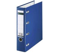 Leitz Classeur double 2x A5 horizontal 75 mm bleu - 4 anneaux, polypropylène