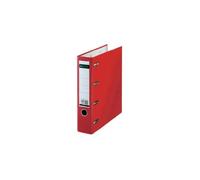 LEITZ Classeur double rouge 2×A5 75 mm, 4 anneaux, polypropylène lavable - contenance 1000 pages