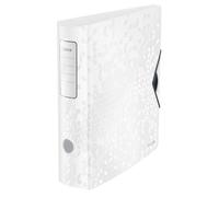 Leitz - Classeur Leitz Wow activ 180°, 80 mm, en polypropylène, format A4, blanc | 1 pièce | 5 pièces