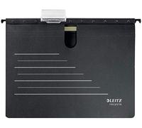 Leitz Classeur Suspendu en Carton Alpha, A4, 100% Recyclable, Écologique, Qualité Premium, Recycle, Noir/Gris, 19200095