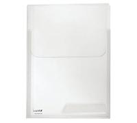 Leitz CombiFile 47310002 Lot de 3 chemises extensibles format A4 pour plus de capacité Transparent avec rabat finition brillante pour protéger le contenu 0,18 mm