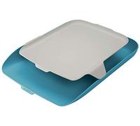 Leitz Corbeille à Courrier A4 avec Organiseur de Bureau, Cosy, Bleu, 52590061
