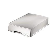 Leitz Corbeille à courrier format A4 avec tiroir Plus Gris 52100085