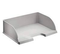 Leitz Corbeille à Courrier A4 Format Paysage, Jumbo, Gris, Gamme Plus, 52190085