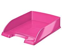 Leitz leitz corbeille à courrier plus wow, a4, polystyrène, rose noir Noir G