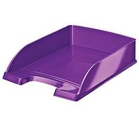 Leitz Corbeille à courrier Wow A4 polystyrène Violet métallisé