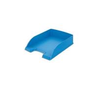 Leitz Corbeille À Courrier Plus En Polystyrène - Dimensions : L25,5 X H7 X P36 Cm Bleu Clair