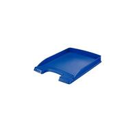 leitz corbeille à courrier plus plat, a4, polystyrène, bleu noir