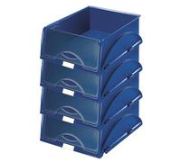 Corbeille à courrier Sorty A4 bleu Paquet de 4