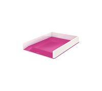 leitz corbeille à courrier wow duo colour, a4, rose noir