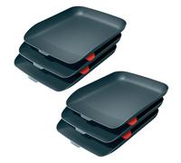 Leitz Cosy 53580089 Lot de 6 corbeilles à courrier A4 Gris Velours