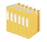 Leitz Cosy Series 10390019 Lot de 6 classeurs qualité 180° Active Jaune A4 350 feuilles Dos 6,5 cm