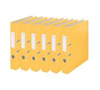Leitz Cosy Series 10620019 Classeur Qualité A4 350 feuilles Largeur 5 cm Jaune chaud Lot de 6