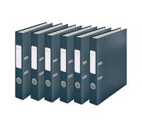 Leitz Cosy Series 10620089 Lot de 6 classeurs Qualité A4 350 feuilles Largeur 5 cm Gris velours