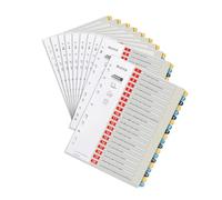 Leitz Cosy Series 12490000 Lot de 10 intercalaires inscriptibles robustes Multicolore Format A4 1-20