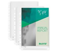Leitz Couvercles plastique multiperforés PVC A4 170 microns 20 mm 5 unités