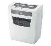 Leitz Déchiqueteuse de papier IQ Home Office 80090000 – Coupe croisée P-4 – Corbeille 23L Blanc