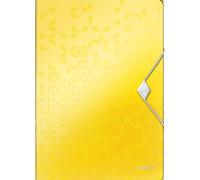 Leitz - Elastomap Leitz Wow A4 3 volets, polypropylène jaune | 1 pièce | 10 pièces
