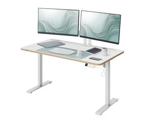 Leitz Ergo Compact Bureau Assis-Debout électrique réglable en Hauteur | 72-118cm, moteur silencieux <50dB, mémoire, USB-C/USB-A, rappel de position, 120x70cm, 60kg, télétravail