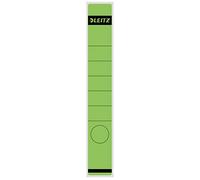 Leitz Étiquettes Self Adhesive pour Classeurs à Levier Couverture Papier et Dos 50 mm, Étroit, Long, 39 x 285 mm, Papier, 16480055, Vert, Lot de 10 Étiquettes