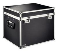 Leitz - Étui pour documents - bois recouvert de plastique - noir, chrome G