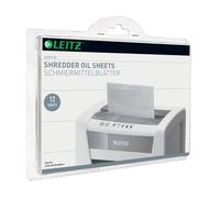 Leitz Feuilles prélubrifiées pour destructeur - Lot de 12 feuilles