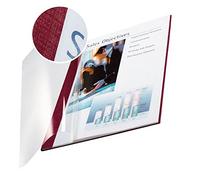 Leitz Impressbind Lot de 10 Chemise en souple Face 10,5 mm Transparent/Bordeaux