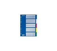 Leitz leitz intercalaires en plastique, blanc, a4, 10 touches noir Noir G